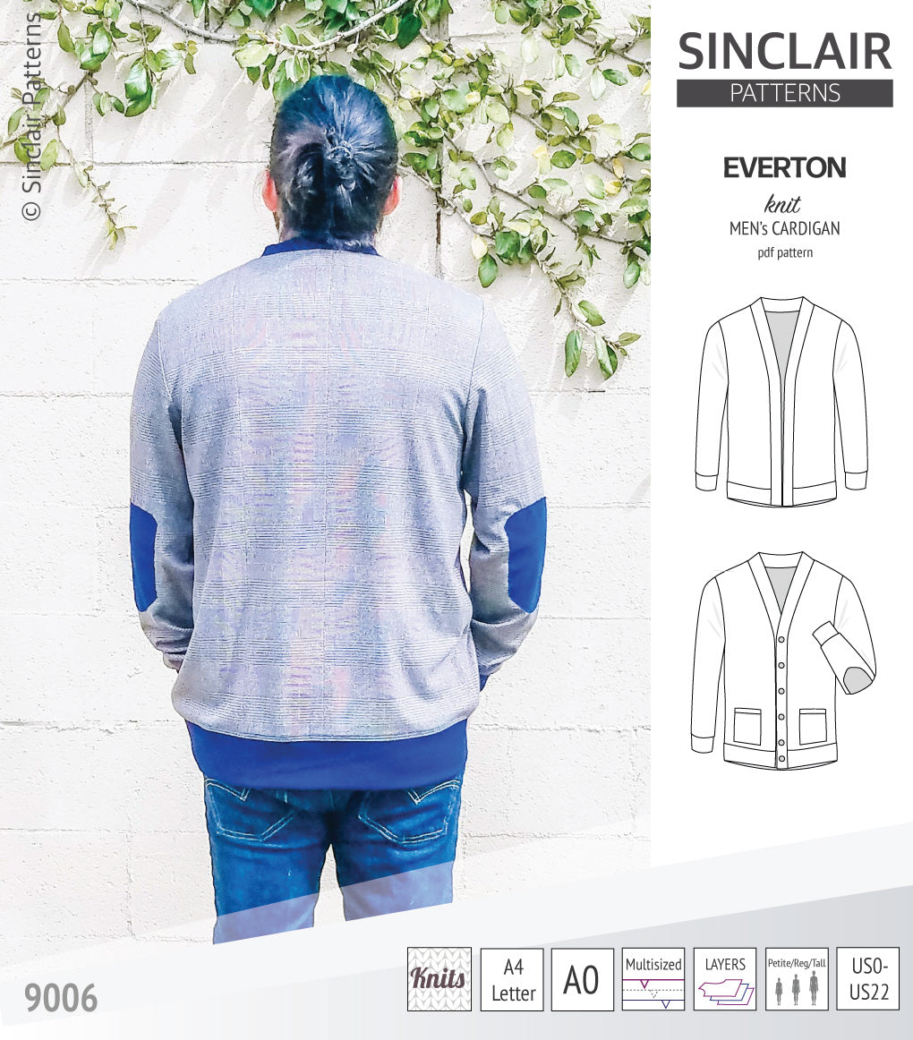 Everton classic knit cardigan for men (PDF)