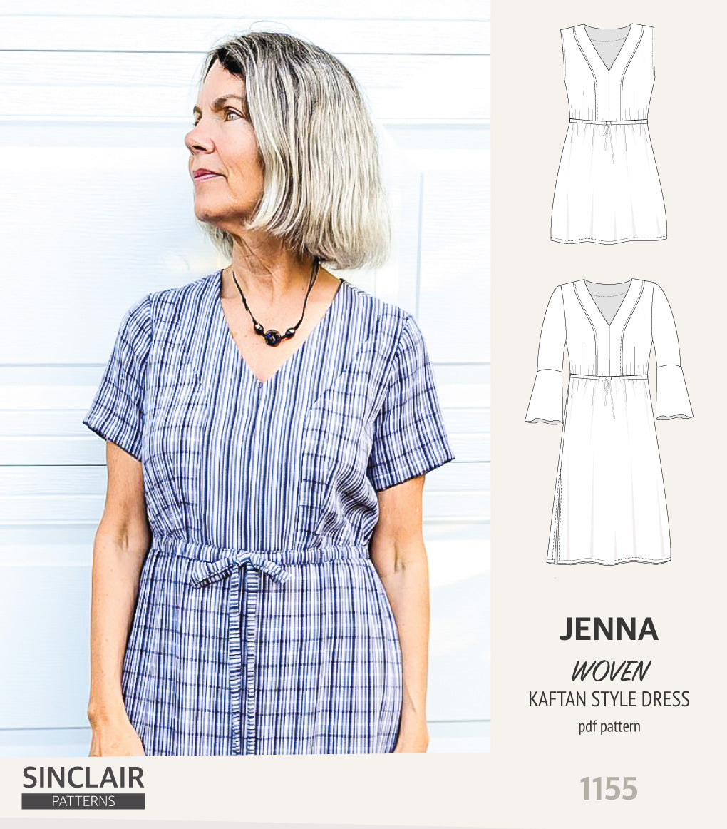 Jenna kaftan style dress (PDF)