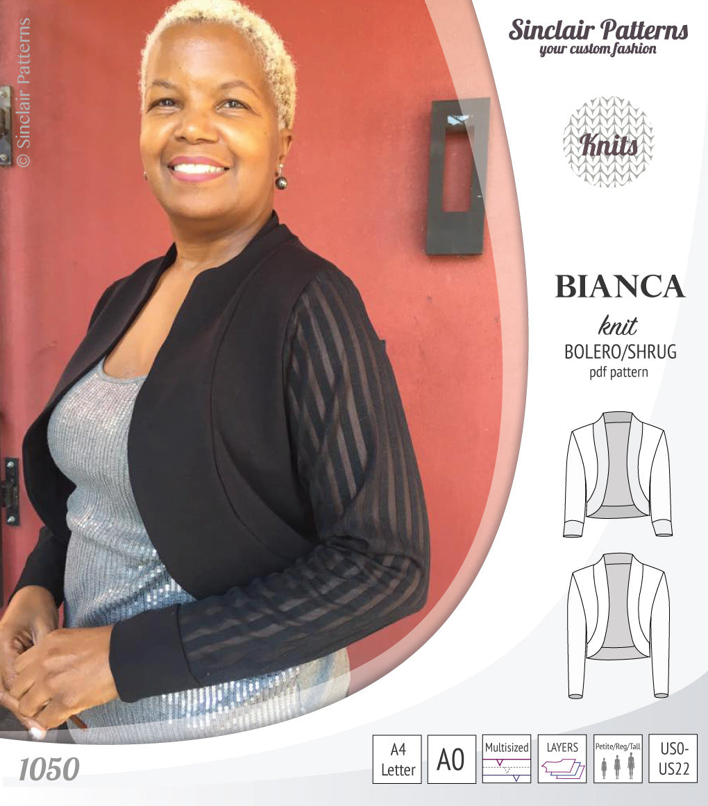 Bianca knit bolero/shrug (PDF)