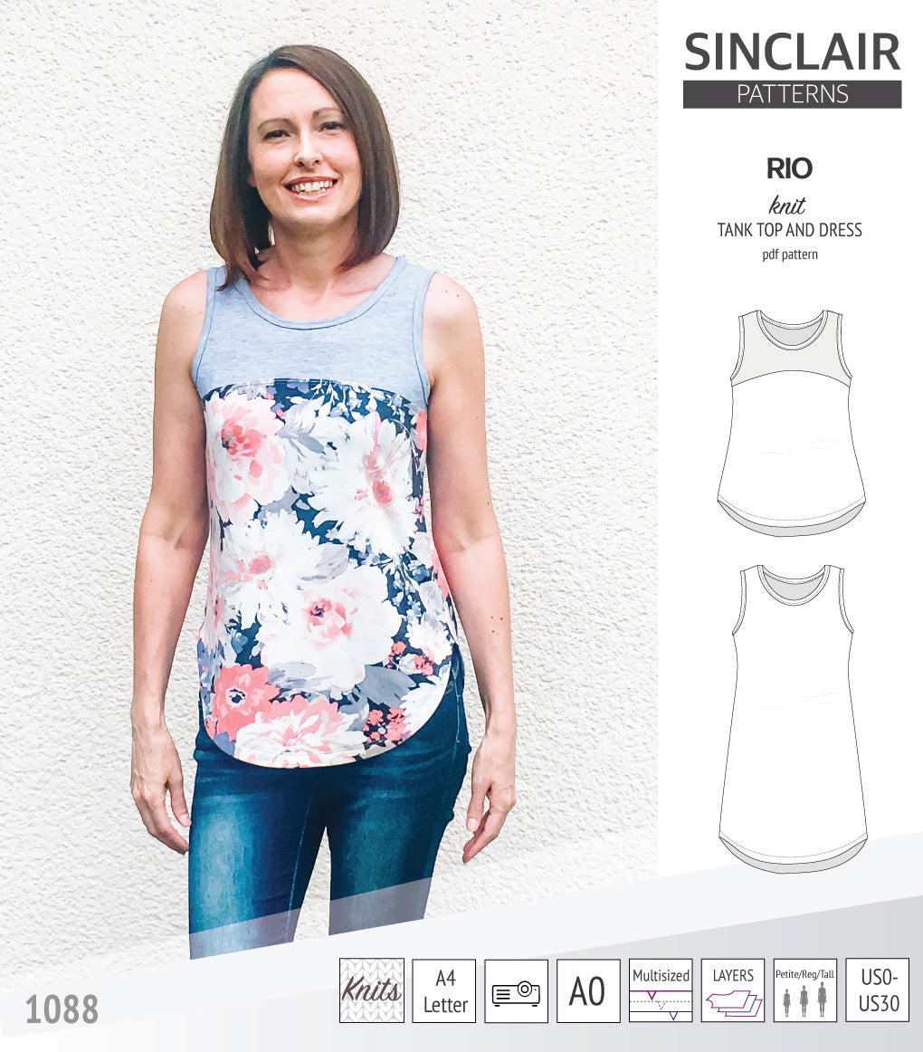 Rio knit top and dress (PDF)