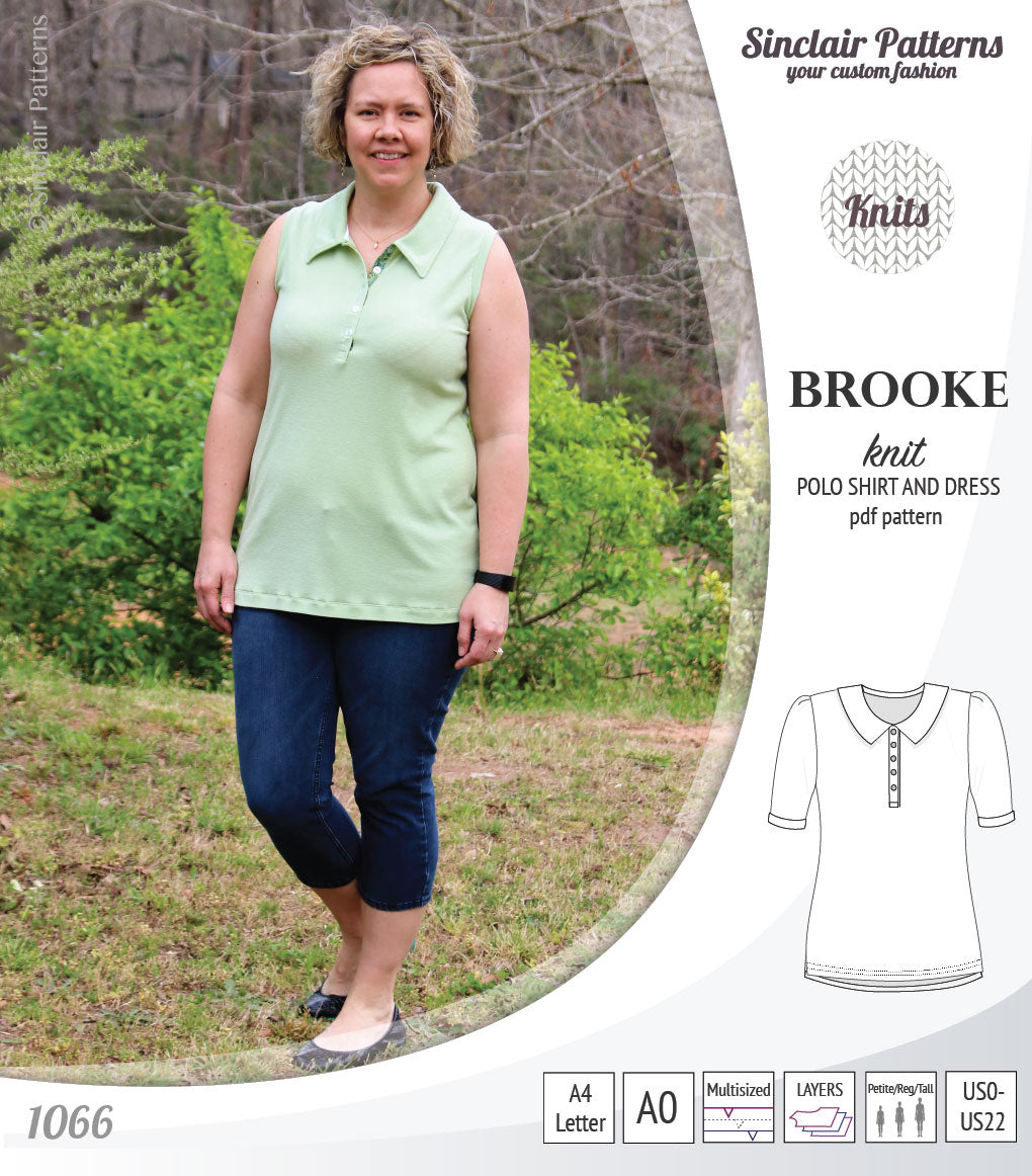 Brooke knit polo shirt and dress for women (PDF)
