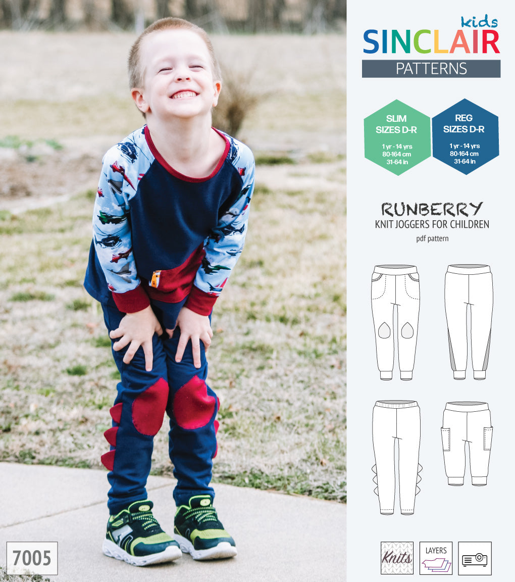 Runberry joggers with options for children (PDF)