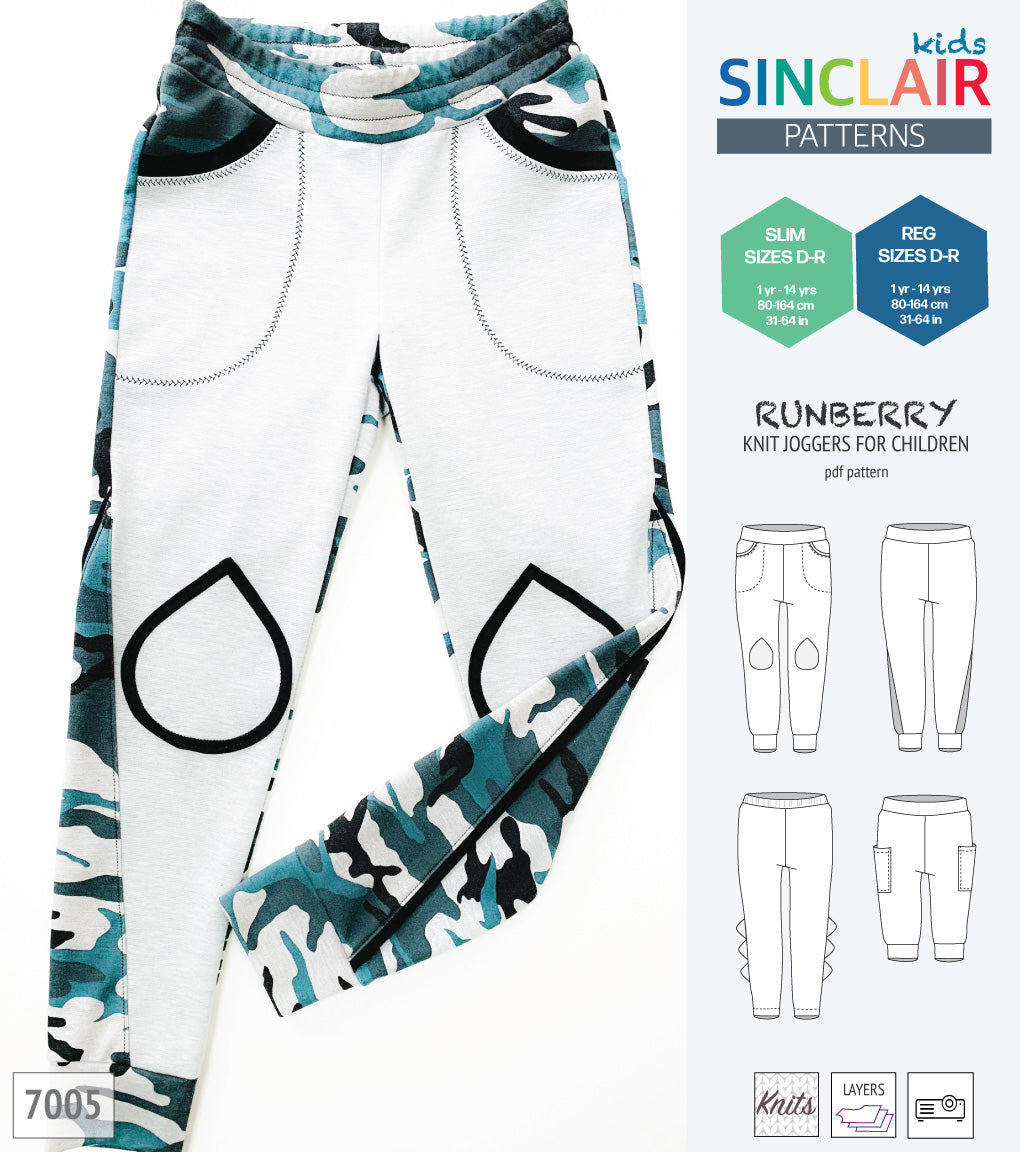 Runberry joggers with options for children (PDF)