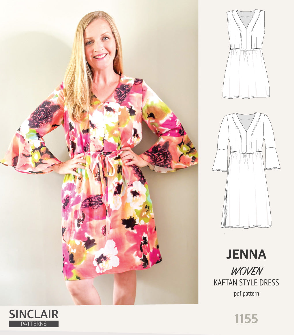 Jenna kaftan style dress (PDF)