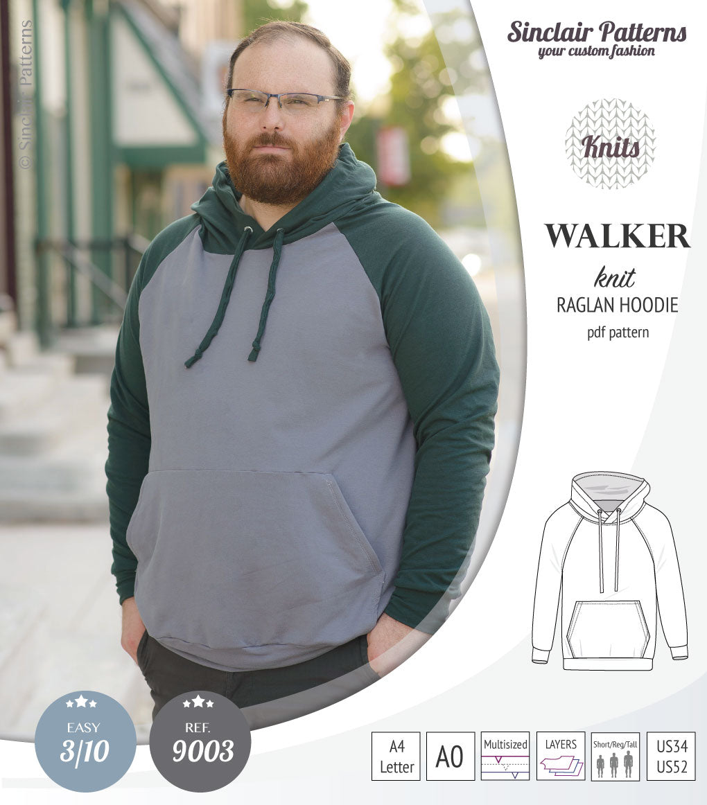 Walker classic raglan hoodie for men (PDF)