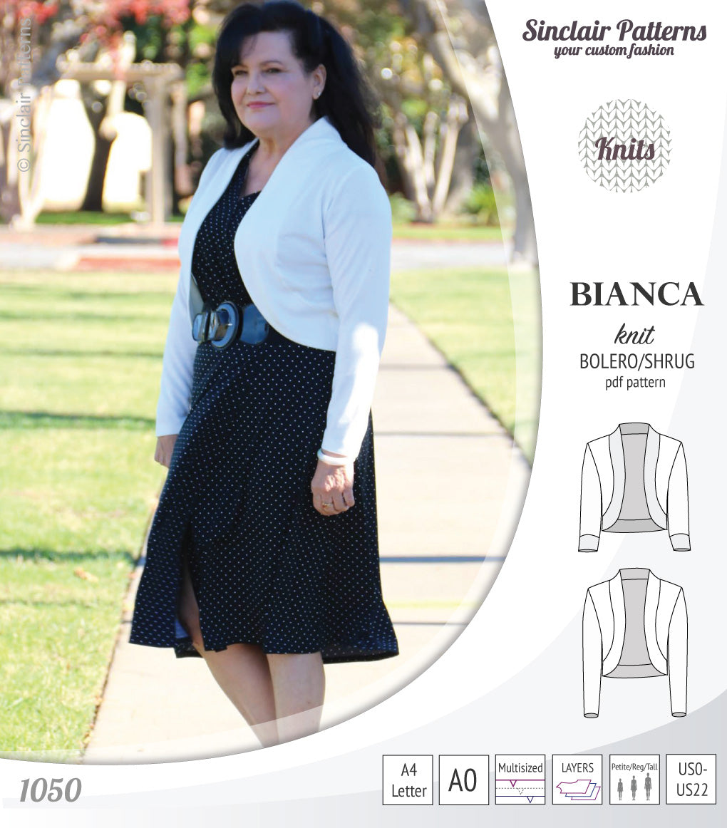 Bianca knit bolero/shrug (PDF)