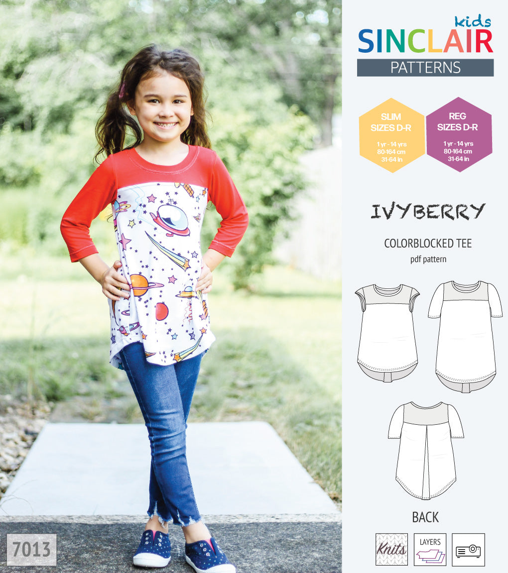 Ivyberry colorblocked tee for children (PDF)