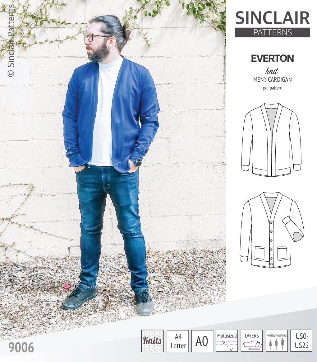 Everton classic knit cardigan for men (PDF)