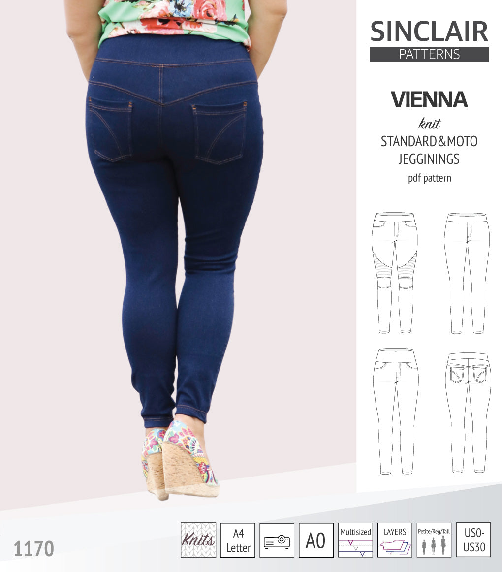 Vienna knit jeggings with moto patch option (PDF)