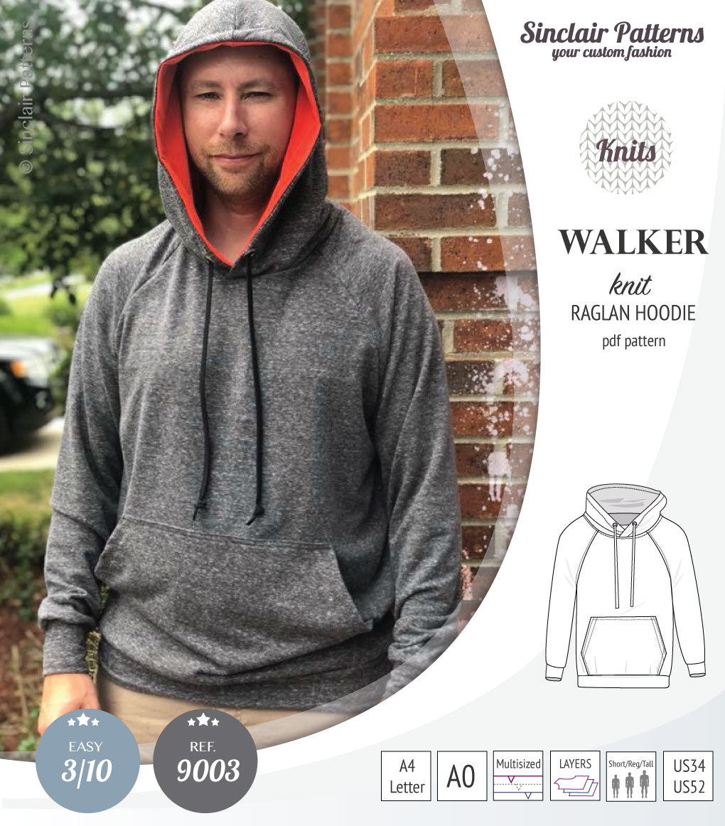 Walker classic raglan hoodie for men (PDF)