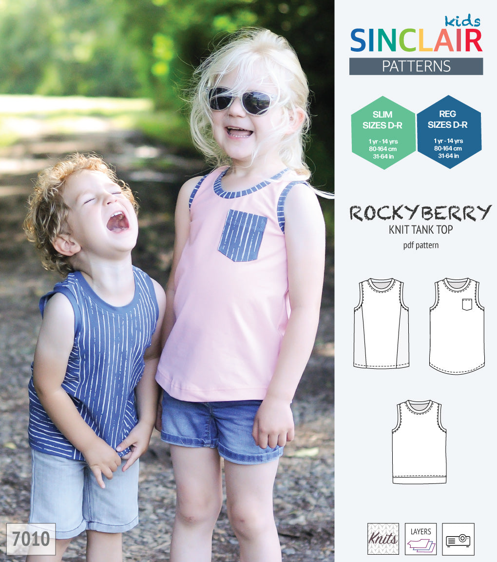 Rockyberry knit tank top for children (PDF)