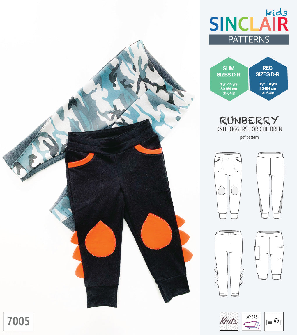 Runberry joggers with options for children (PDF)