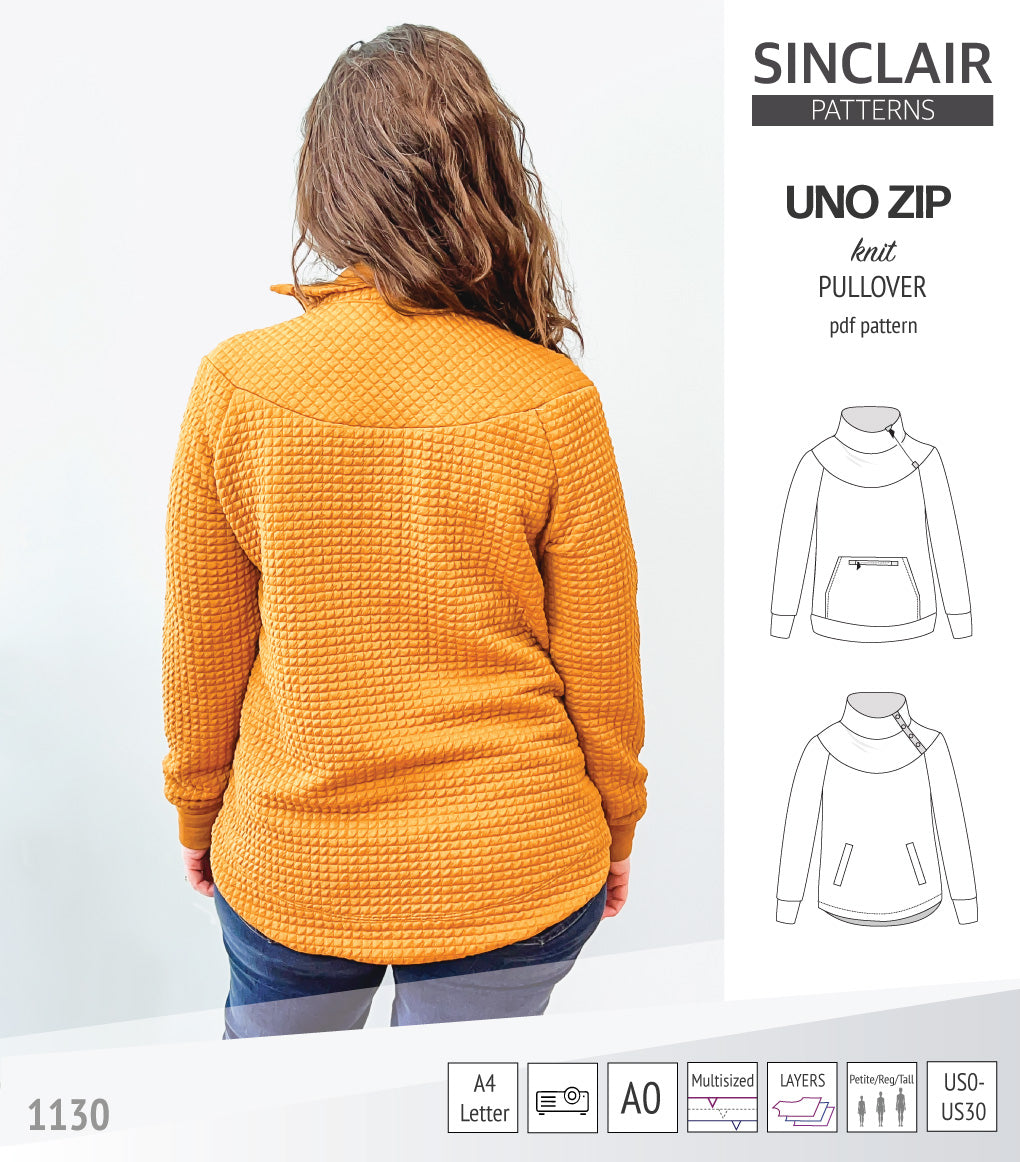 Uno zip pullover (PDF)