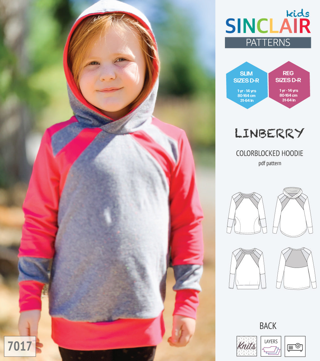 Linberry colorblocked hoodie and sweater for children (PDF)