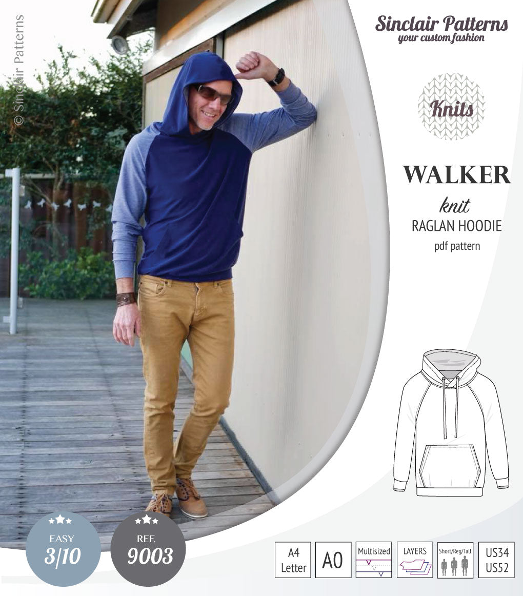 Walker classic raglan hoodie for men (PDF)