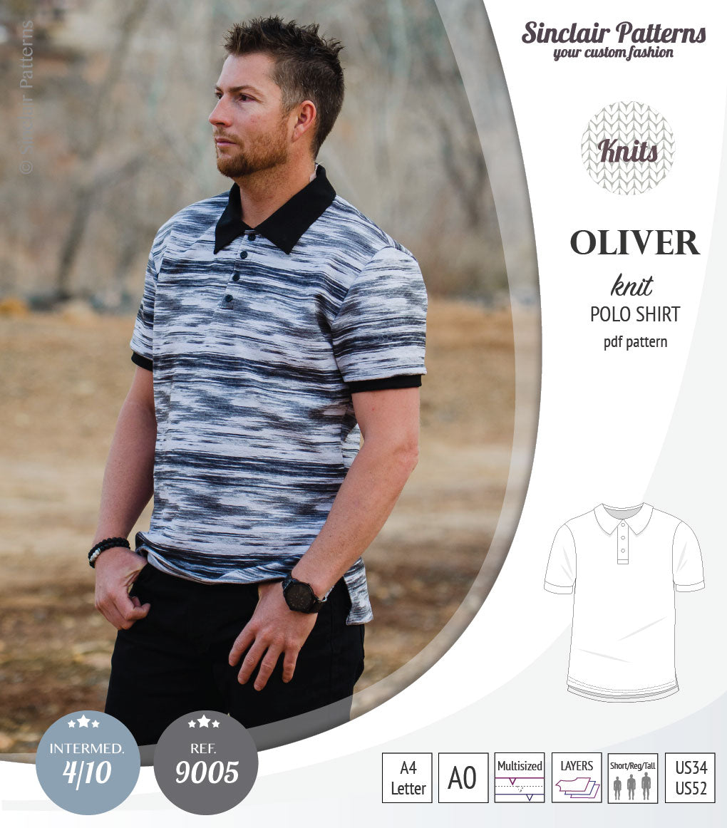 Oliver classic knit polo shirt for men (PDF)