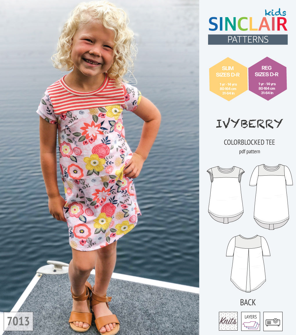 Ivyberry colorblocked tee for children (PDF)