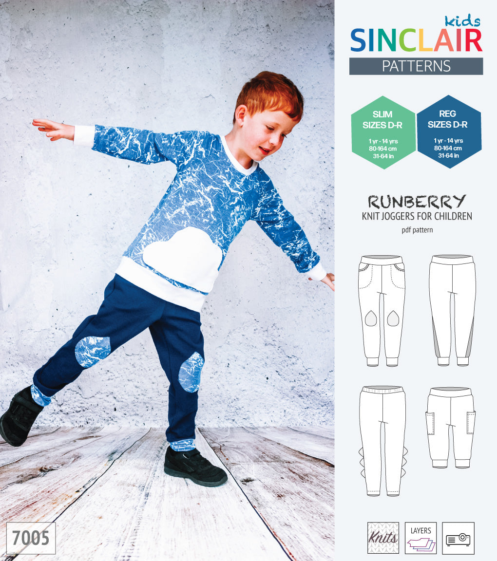 Runberry joggers with options for children (PDF)