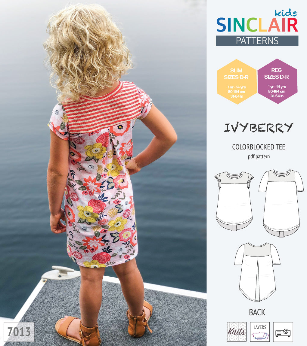 Ivyberry colorblocked tee for children (PDF)