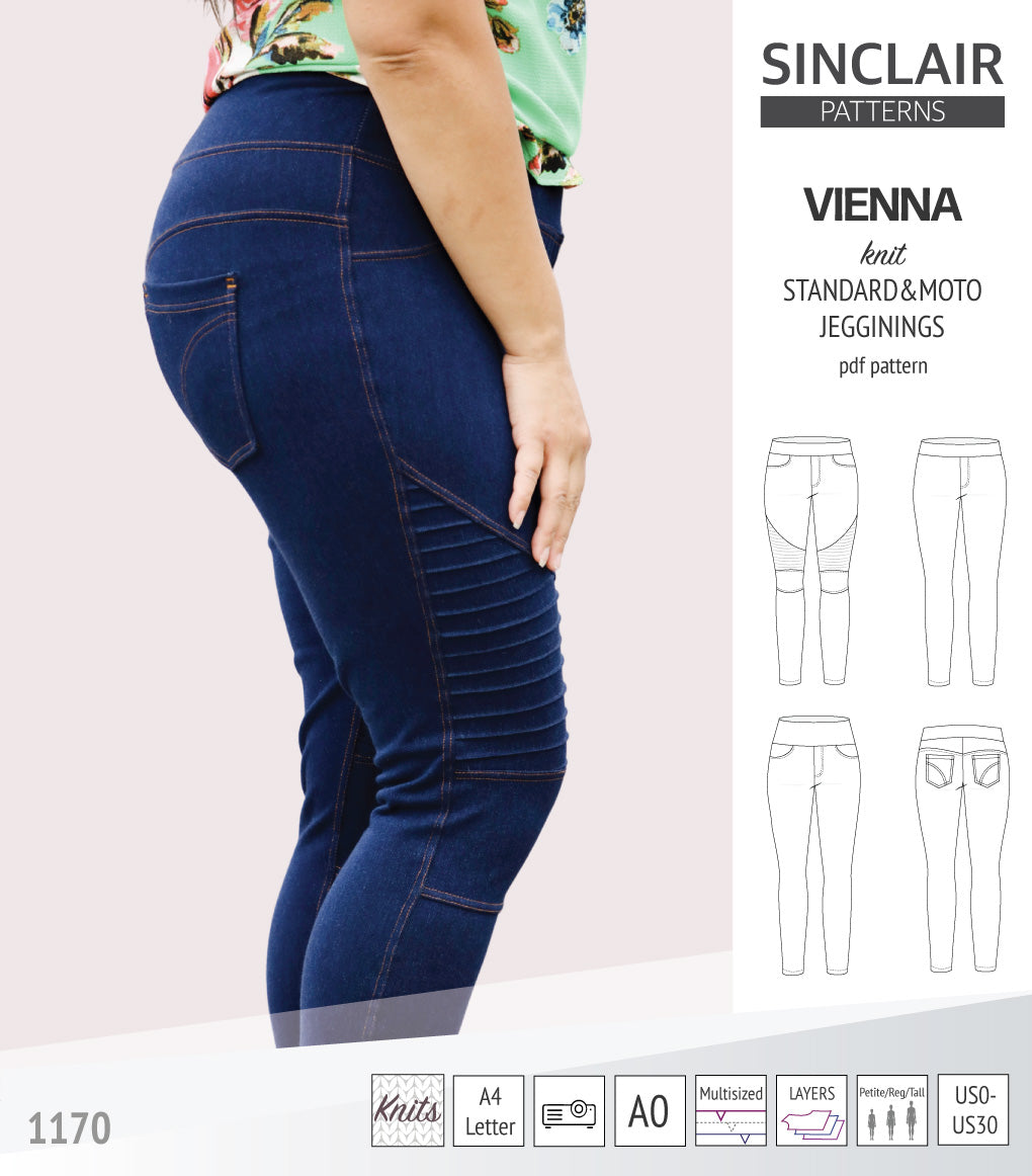 Vienna knit jeggings with moto patch option (PDF)