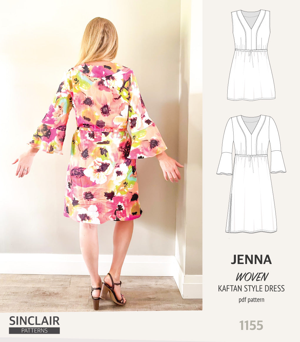 Jenna kaftan style dress (PDF)