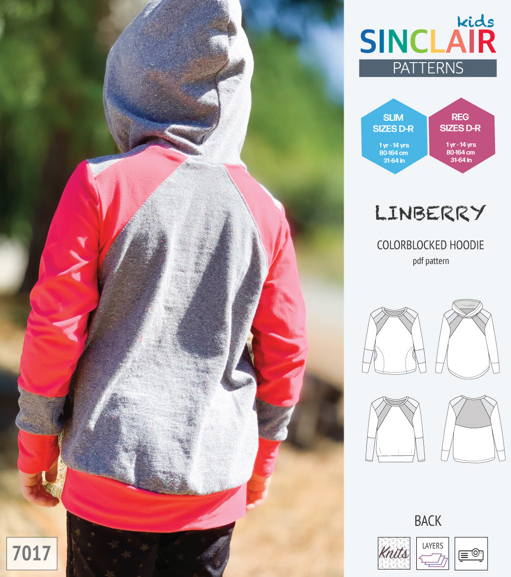 Linberry colorblocked hoodie and sweater for children (PDF)