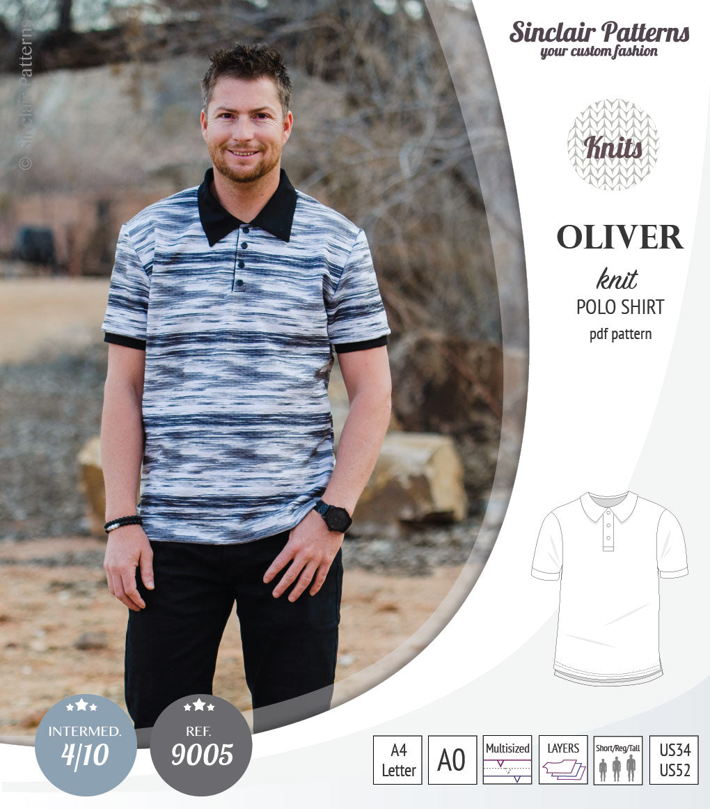 Oliver classic knit polo shirt for men (PDF)