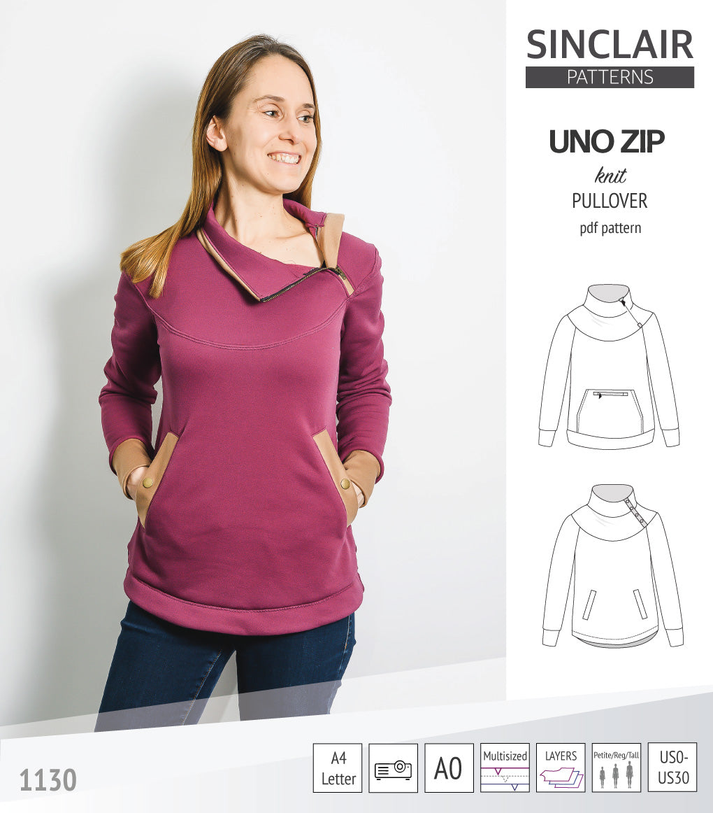 Uno zip pullover (PDF)