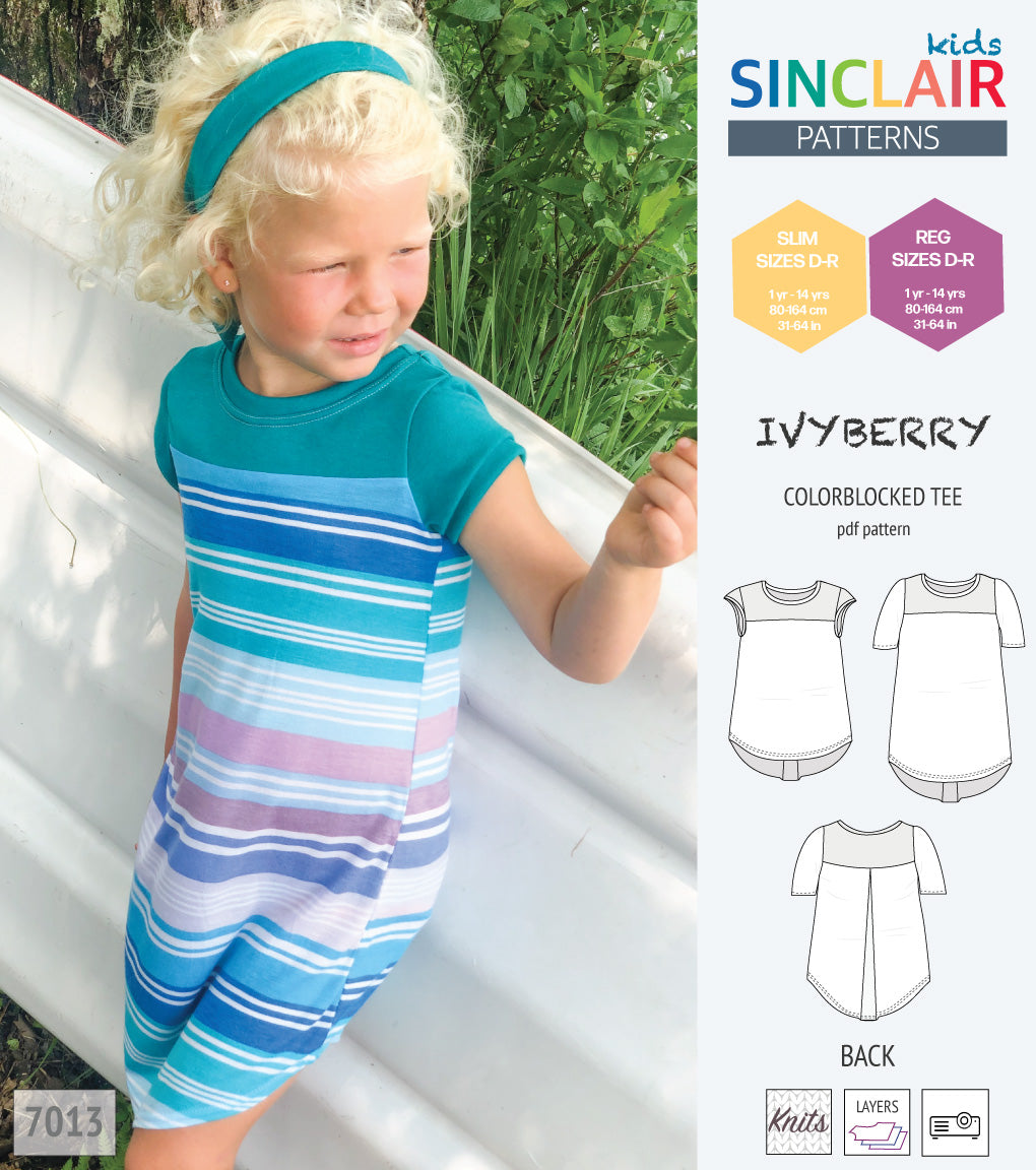 Ivyberry colorblocked tee for children (PDF)