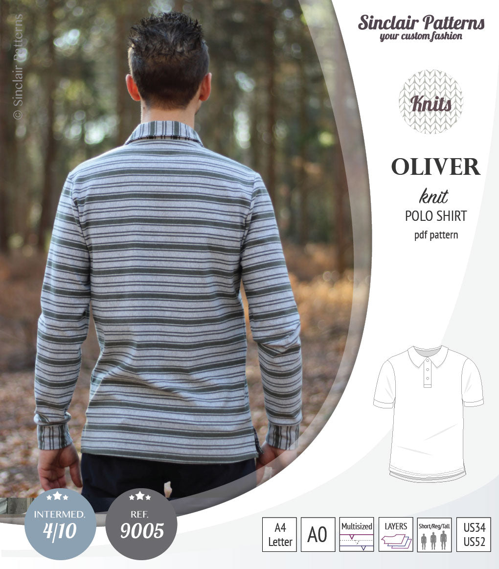 Oliver classic knit polo shirt for men (PDF)