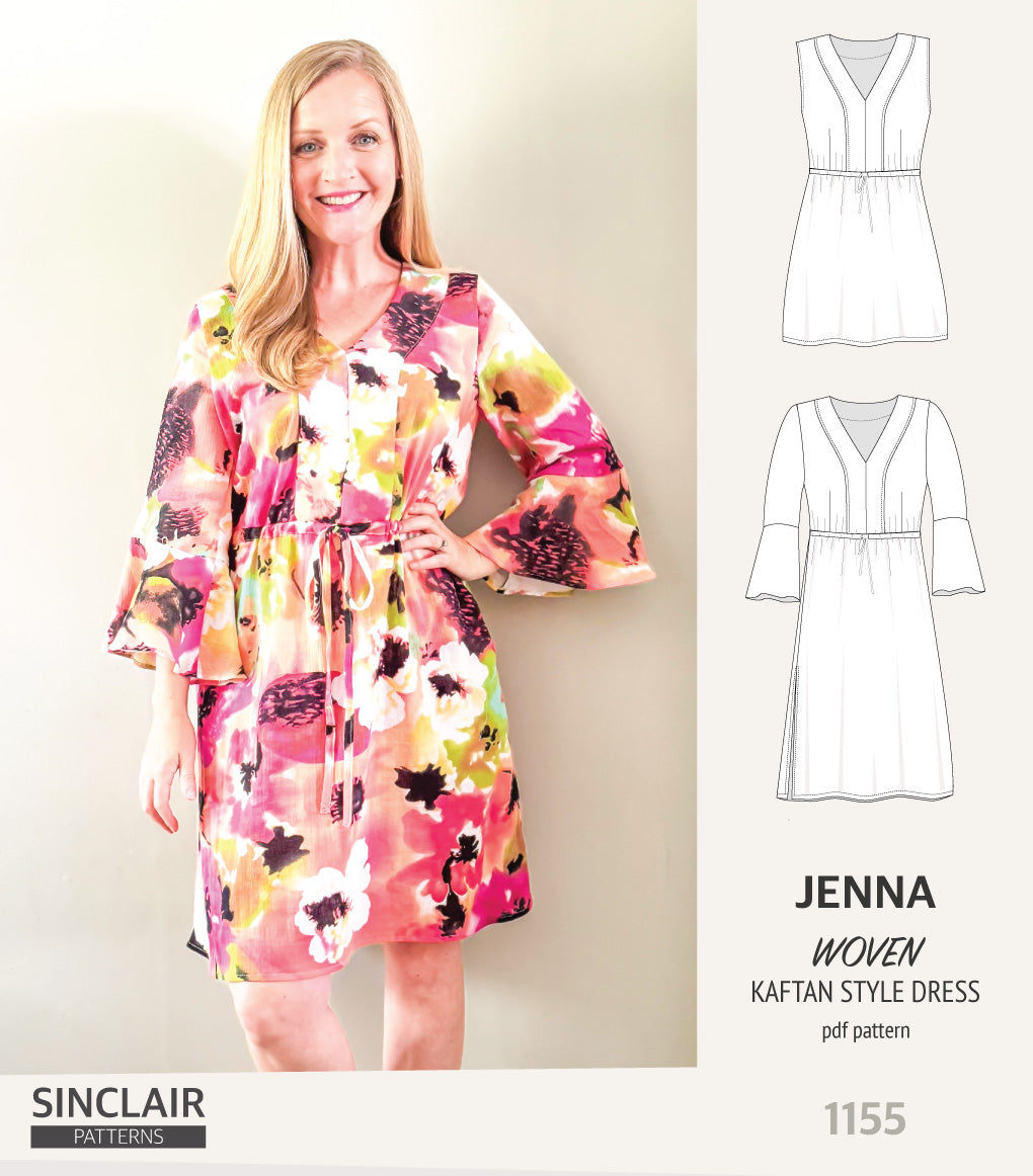 Jenna kaftan style dress (PDF)