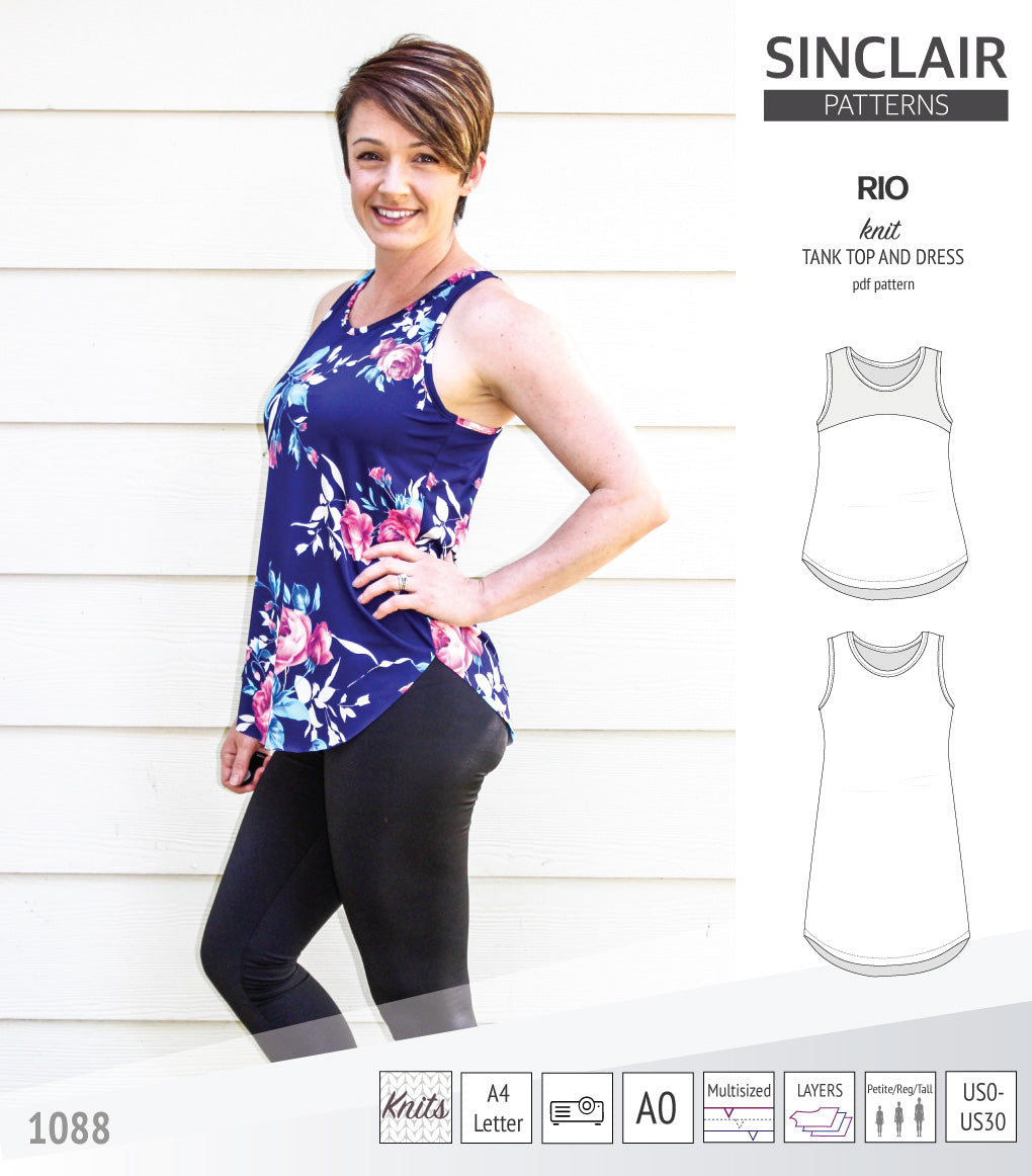 Rio knit top and dress (PDF)