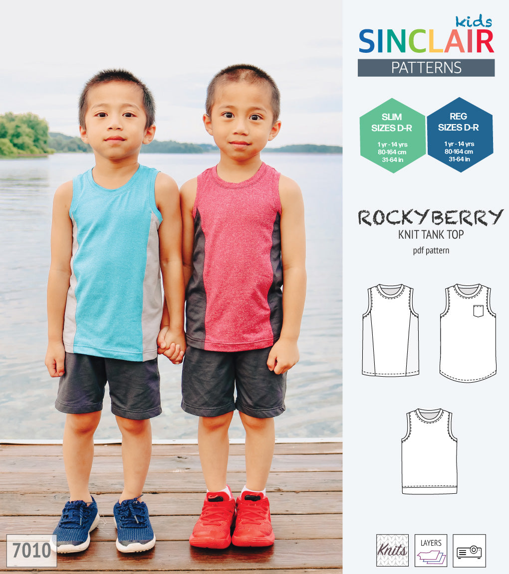 Rockyberry knit tank top for children (PDF)