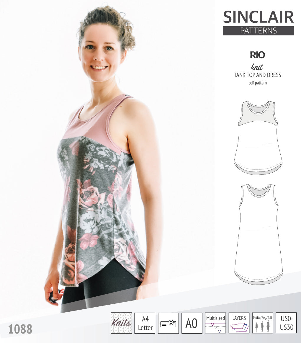 Rio knit top and dress (PDF)