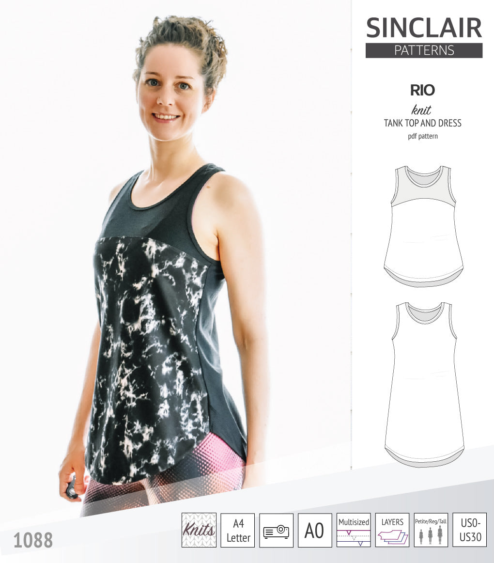 Rio knit top and dress (PDF)