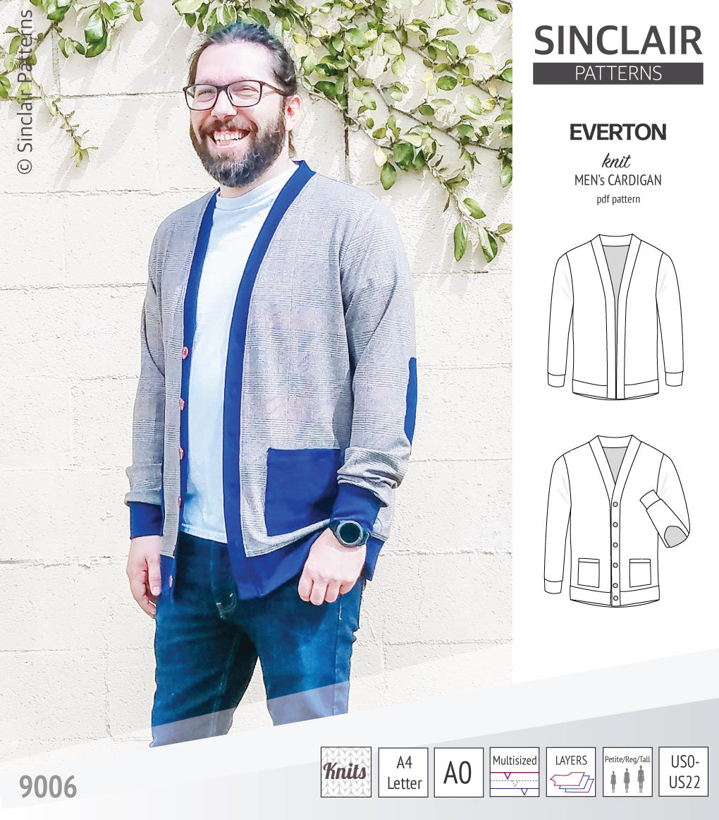 Everton classic knit cardigan for men (PDF)