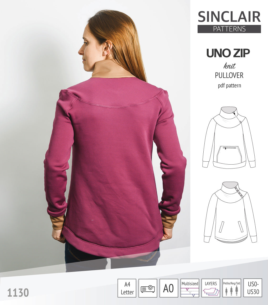 Uno zip pullover (PDF)