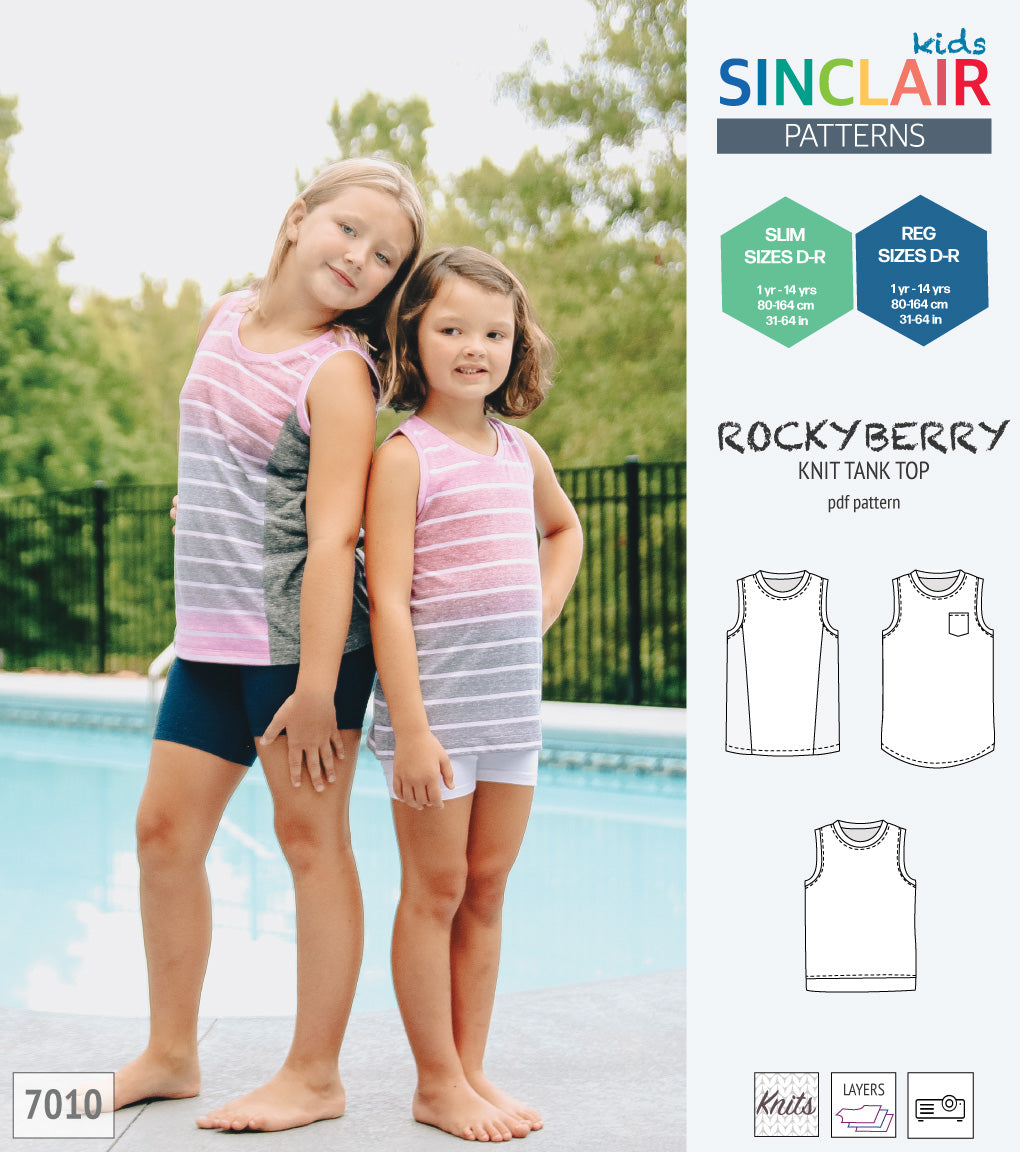 Rockyberry knit tank top for children (PDF)