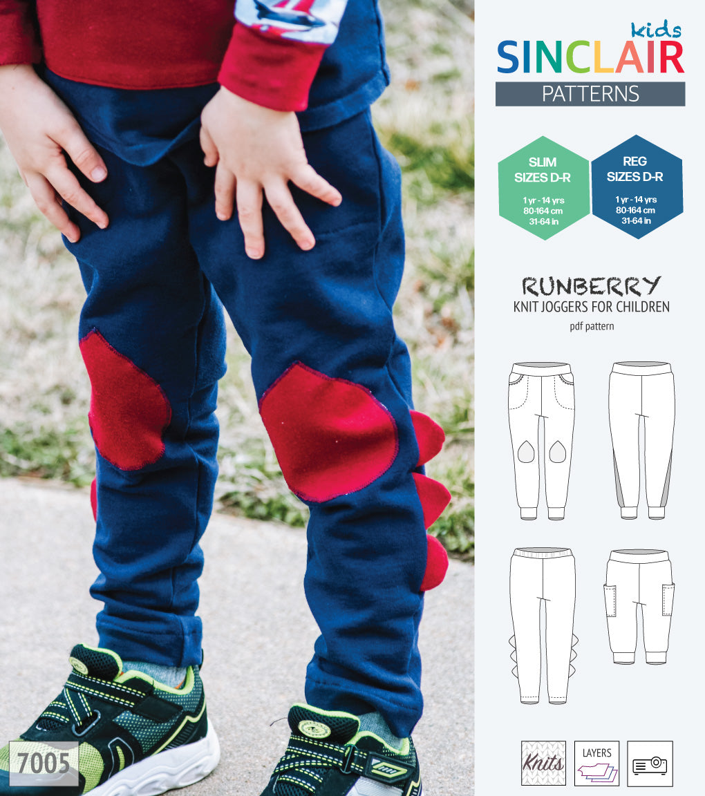 Runberry joggers with options for children (PDF)