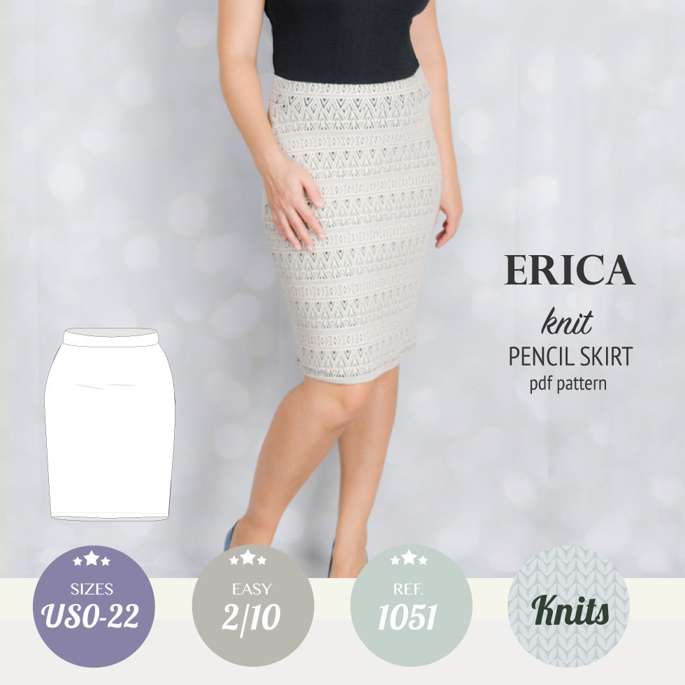 Erica knit pencil skirt (PDF)