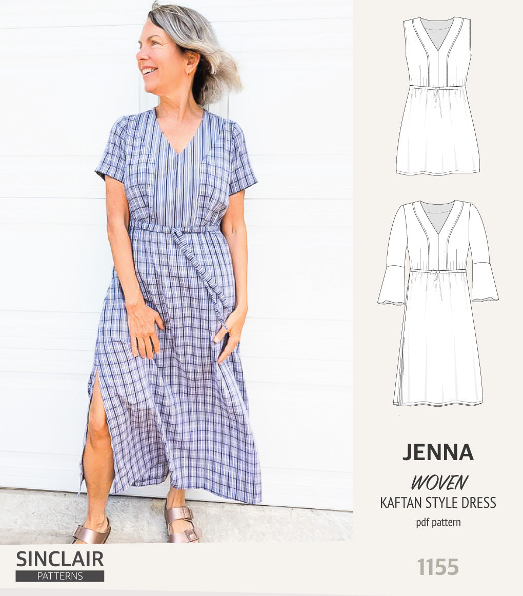 Jenna kaftan style dress (PDF)