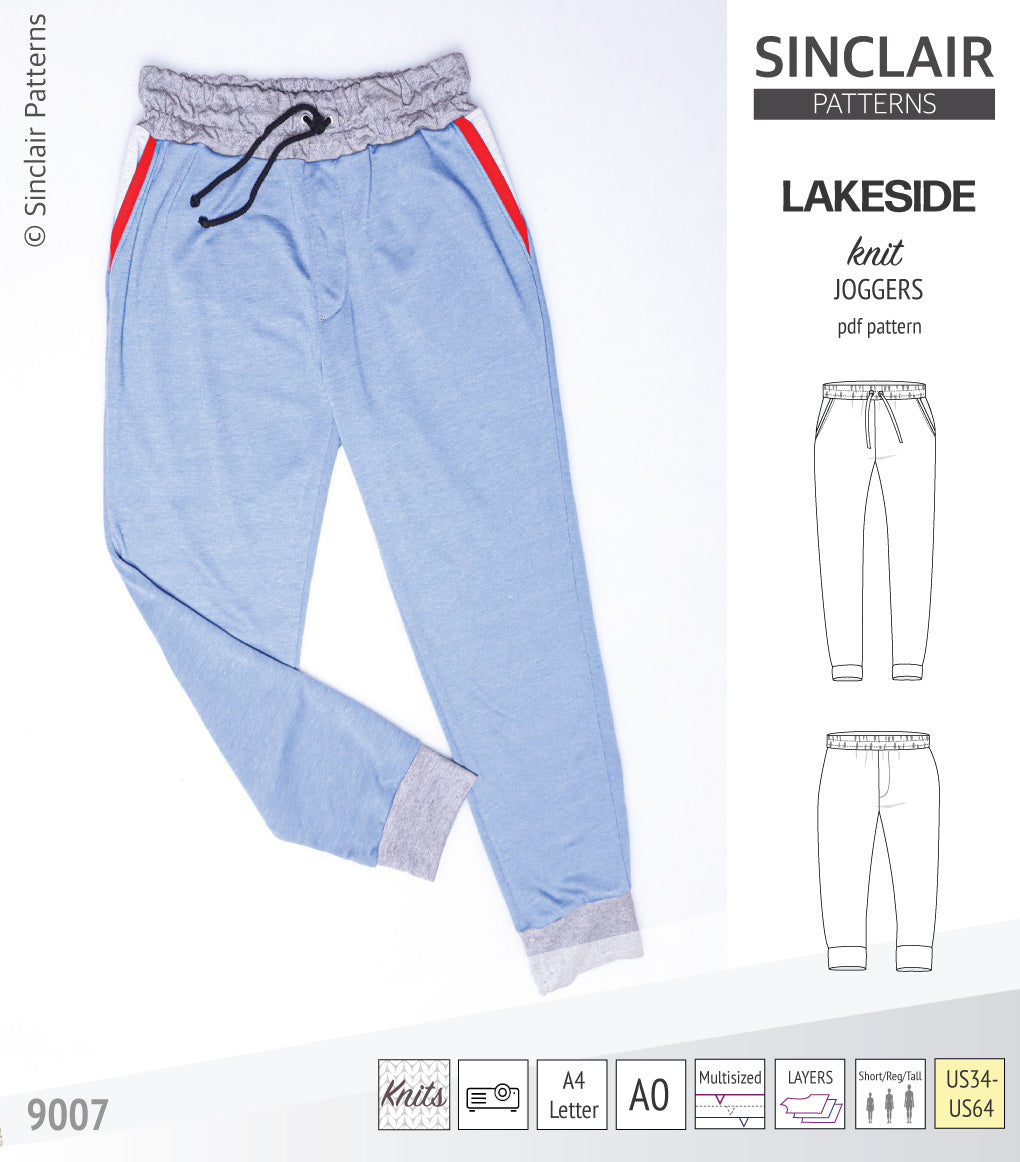 Lakeside knit joggers for men (PDF)