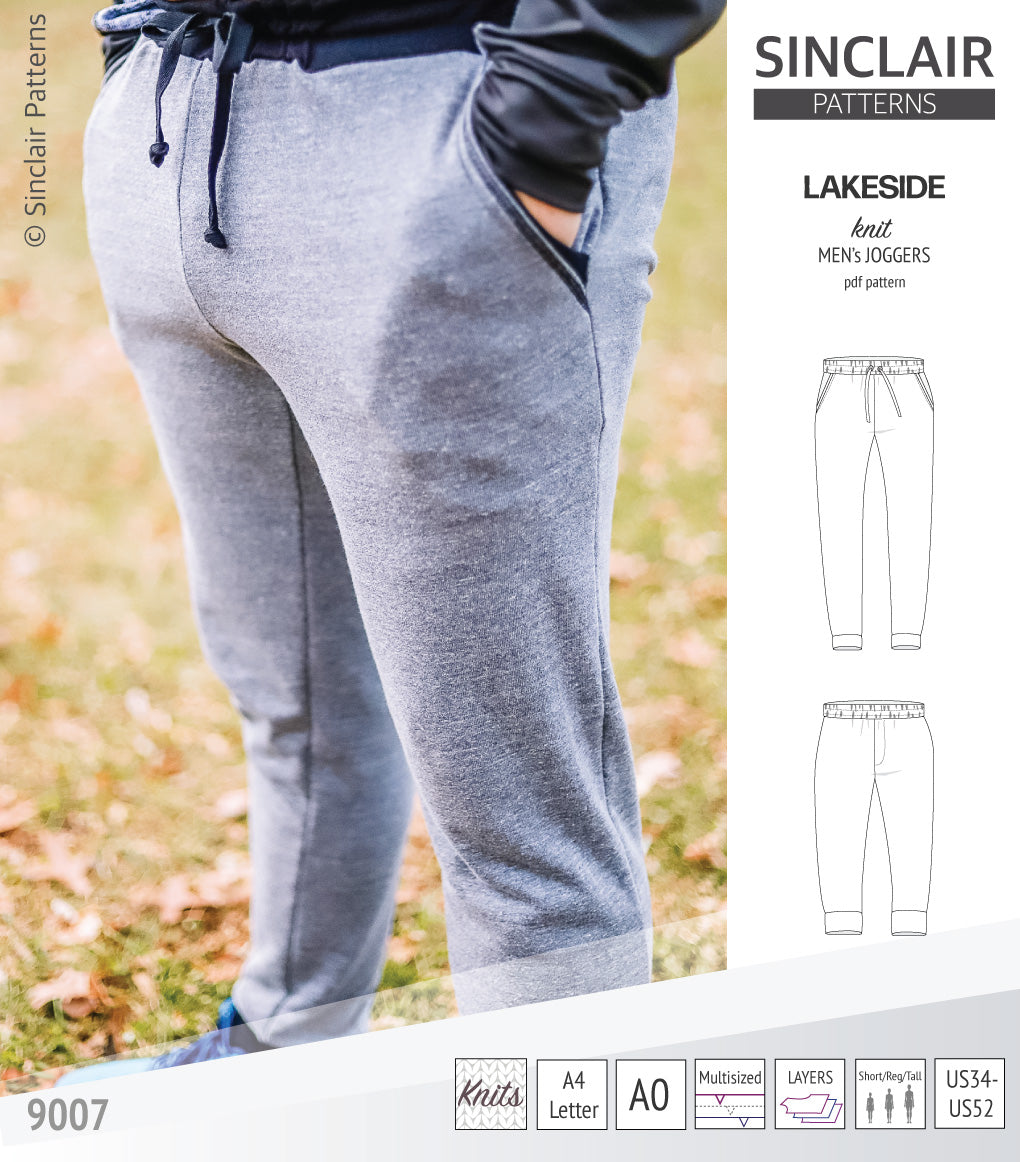 Lakeside knit joggers for men (PDF)