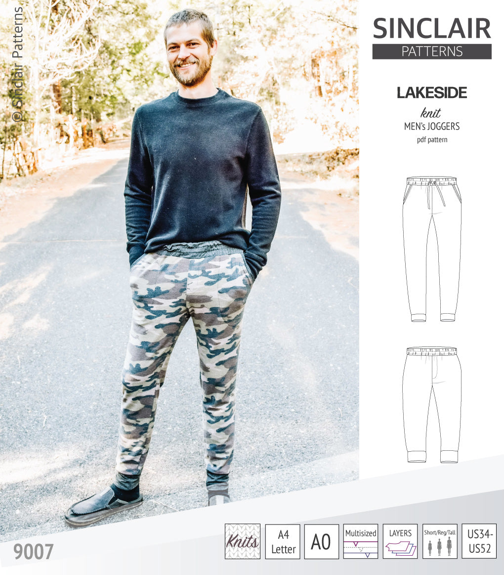 Lakeside knit joggers for men (PDF)