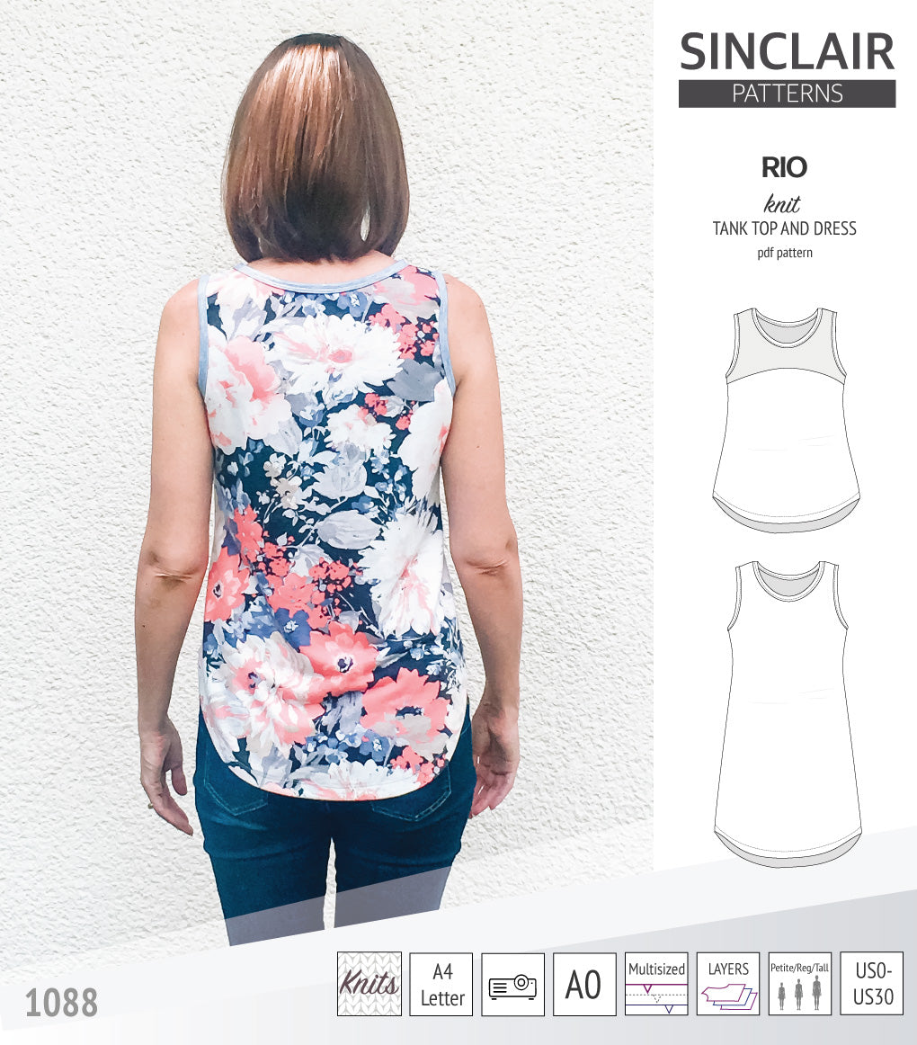 Rio knit top and dress (PDF)