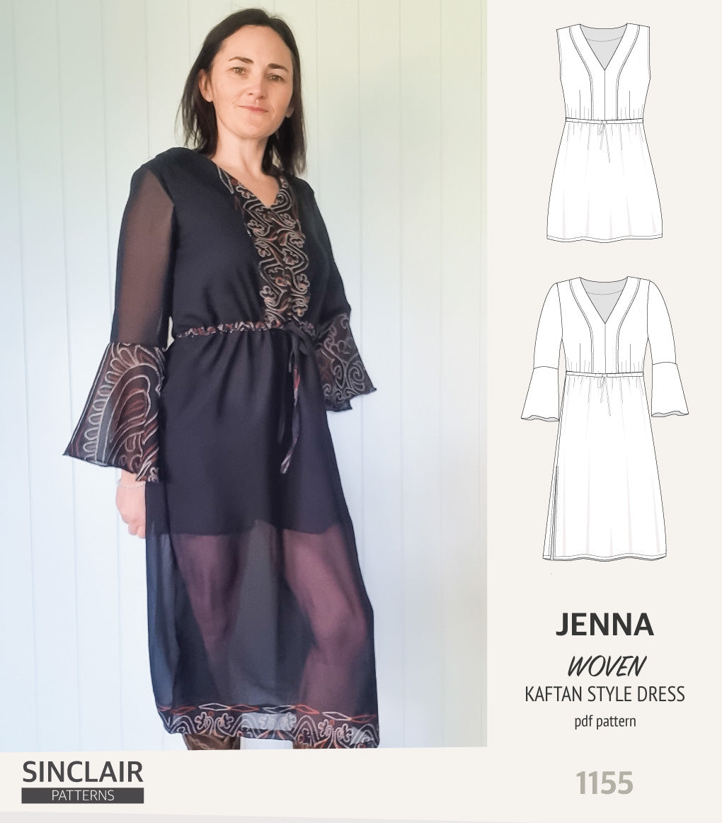 Jenna kaftan style dress (PDF)