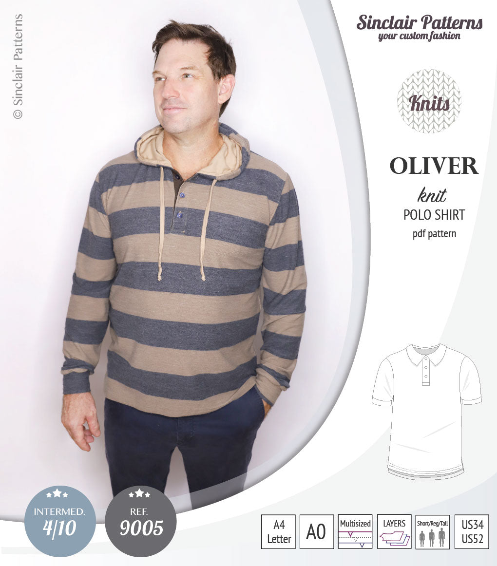 Oliver classic knit polo shirt for men (PDF)