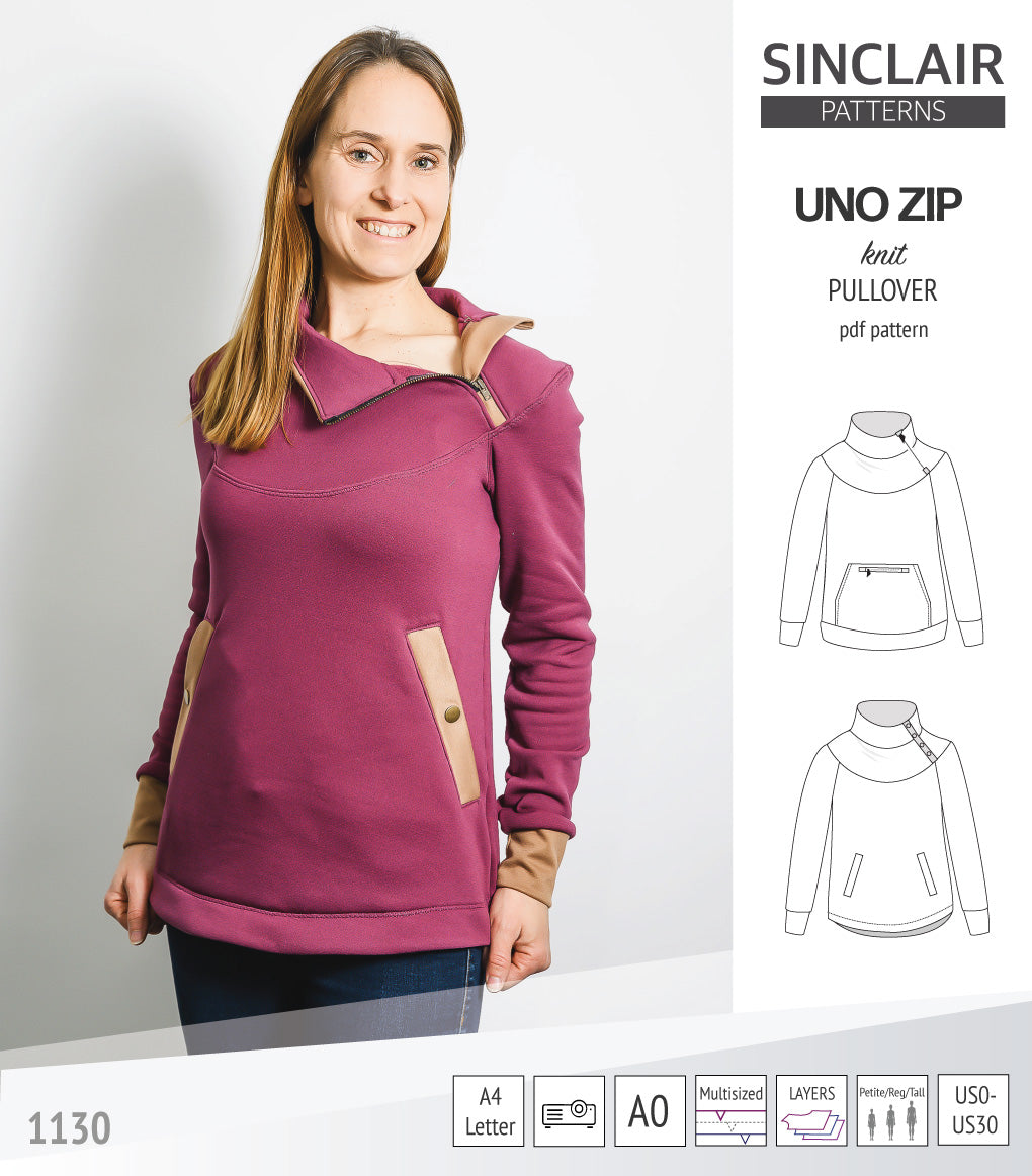 Uno zip pullover (PDF)