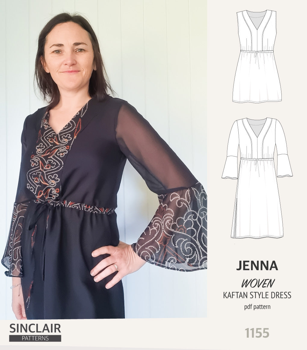 Jenna kaftan style dress (PDF)
