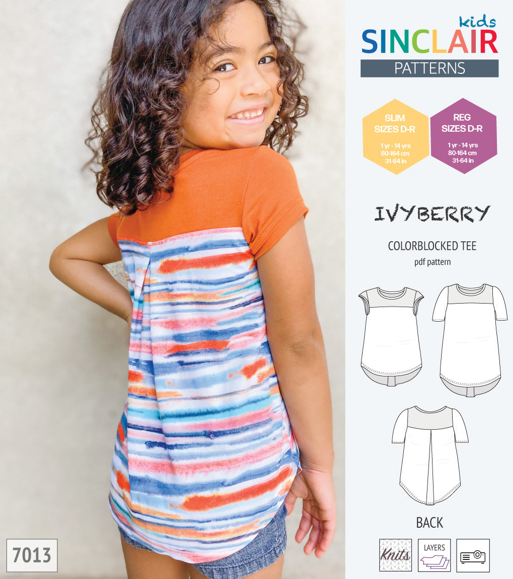 Ivyberry colorblocked tee for children (PDF)